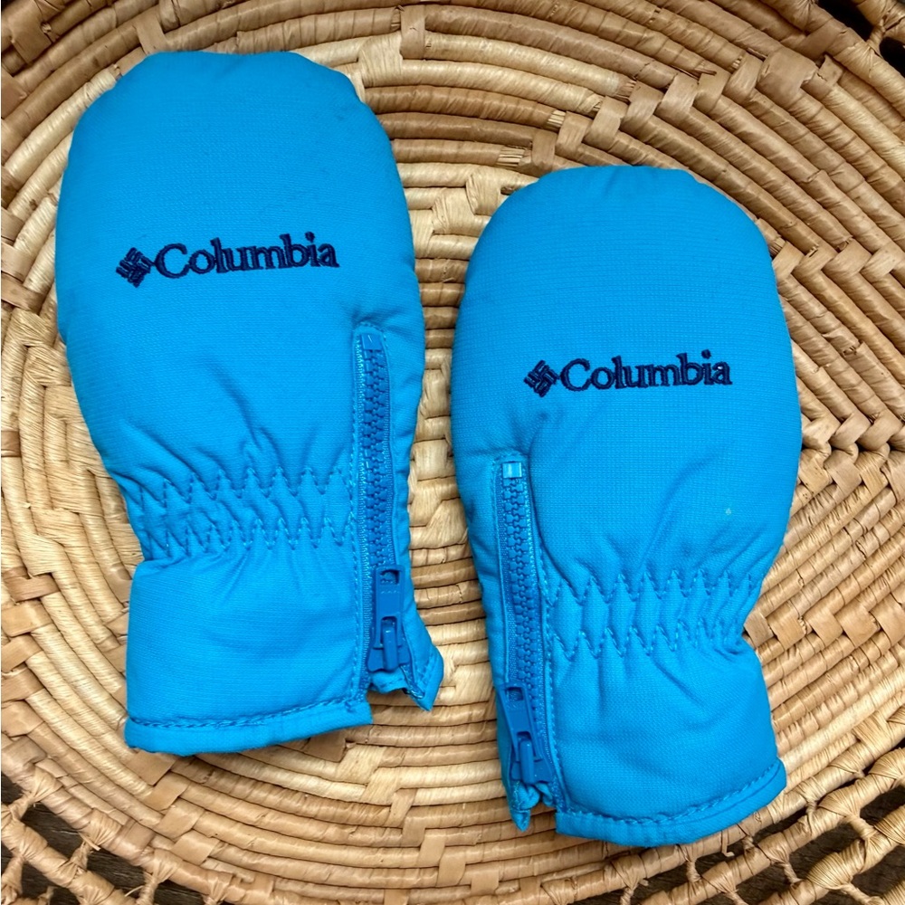 Columbia Blue Chippewa Mitten Gloves Size Infant